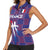 Custom Basketball Fan Jersey French Women Sleeveless Polo Shirt Paris Architectural Heritage Checkered Style - Wonder Print Shop