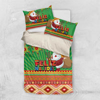Mexico Bedding Set Feliz Navidad Aztec Geometric Pattern - Wonder Print Shop