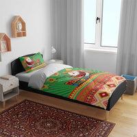 Mexico Bedding Set Feliz Navidad Aztec Geometric Pattern - Wonder Print Shop