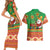 Mexico Couples Matching Short Sleeve Bodycon Dress and Hawaiian Shirt Feliz Navidad Aztec Geometric Pattern - Wonder Print Shop