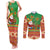 Mexico Couples Matching Tank Maxi Dress and Long Sleeve Button Shirt Feliz Navidad Aztec Geometric Pattern - Wonder Print Shop