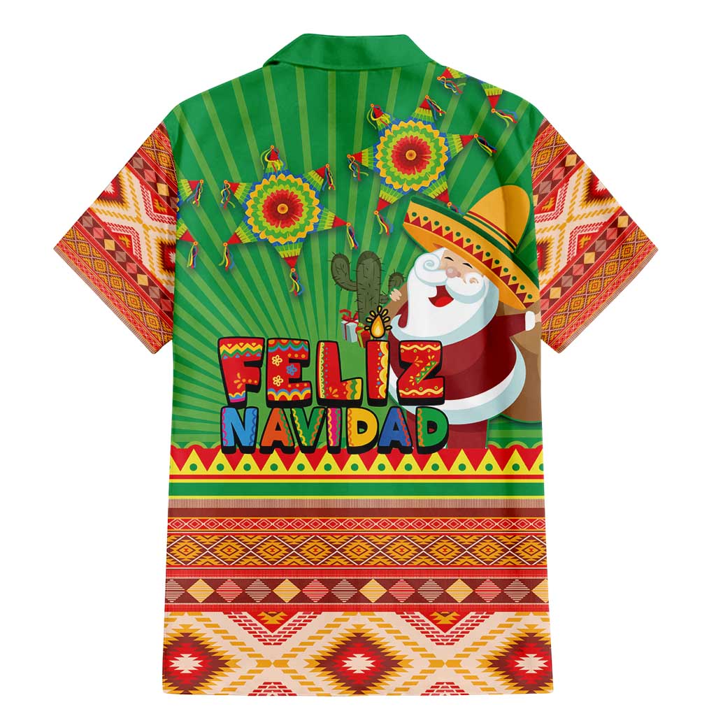 Mexico Family Matching Mermaid Dress and Hawaiian Shirt Feliz Navidad Aztec Geometric Pattern - Wonder Print Shop