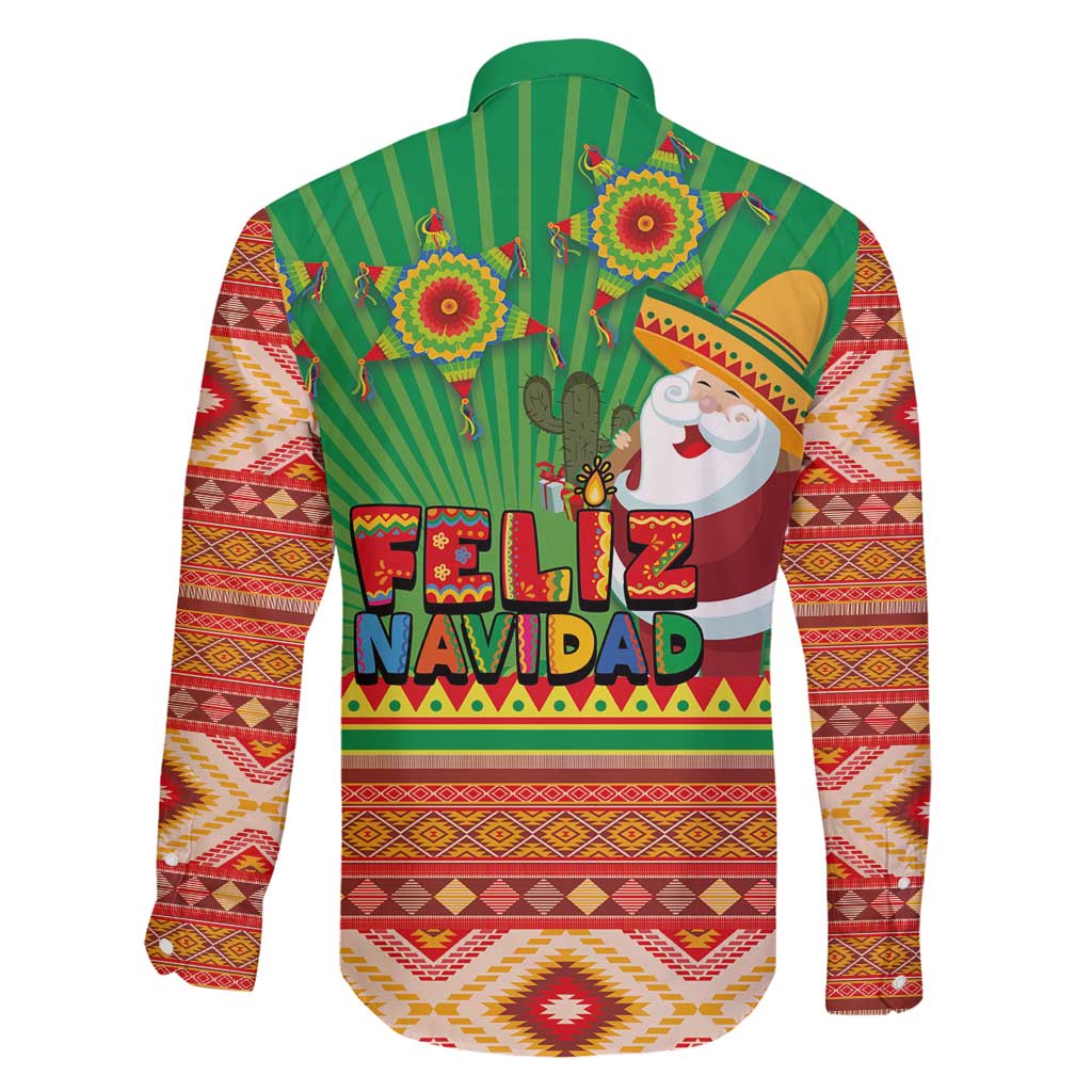 Mexico Family Matching Off Shoulder Short Dress and Hawaiian Shirt Feliz Navidad Aztec Geometric Pattern - Wonder Print Shop