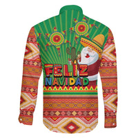 Mexico Family Matching Off Shoulder Short Dress and Hawaiian Shirt Feliz Navidad Aztec Geometric Pattern - Wonder Print Shop