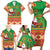 Mexico Family Matching Short Sleeve Bodycon Dress and Hawaiian Shirt Feliz Navidad Aztec Geometric Pattern - Wonder Print Shop