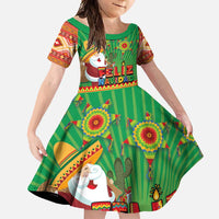 Mexico Family Matching Summer Maxi Dress and Hawaiian Shirt Feliz Navidad Aztec Geometric Pattern - Wonder Print Shop