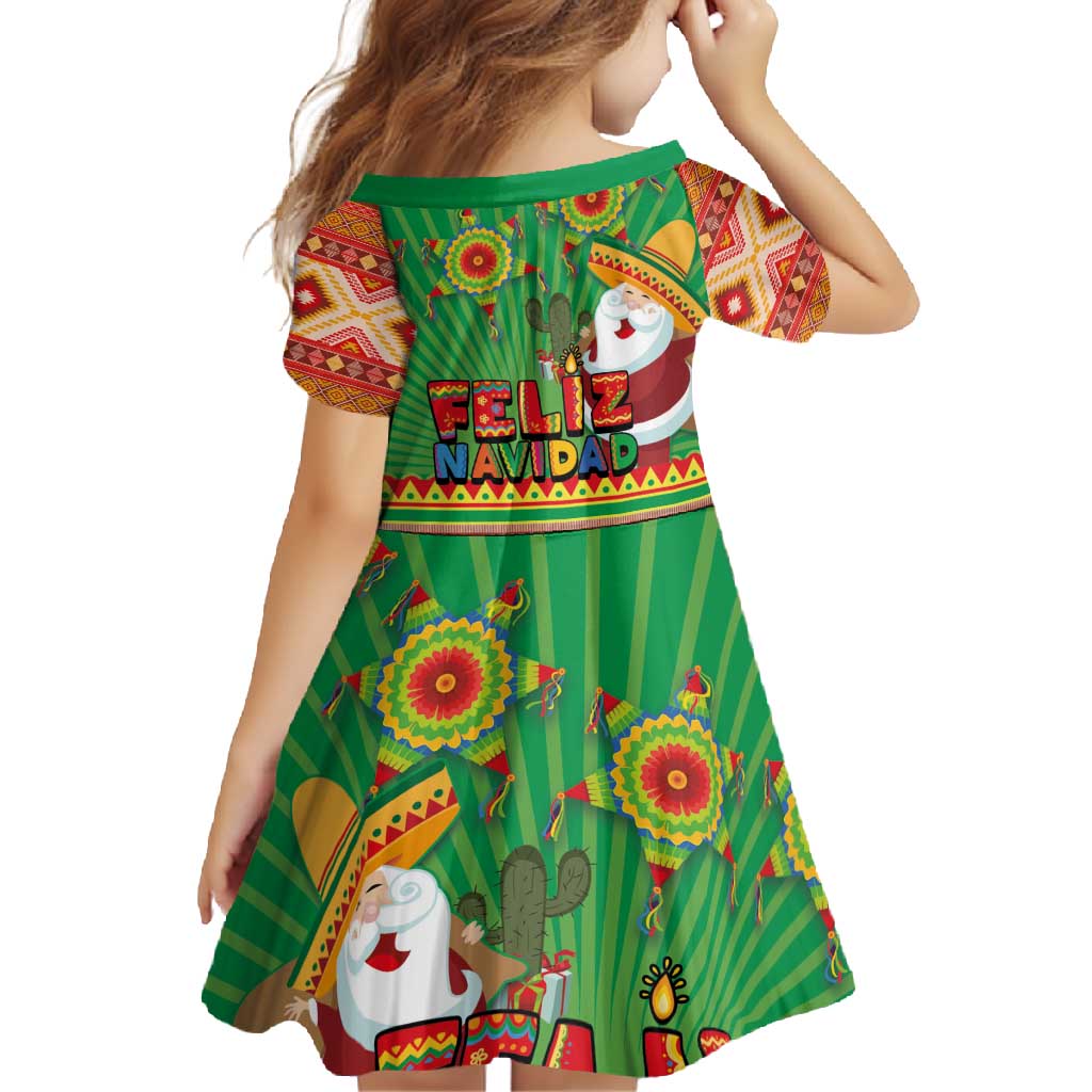 Mexico Family Matching Tank Maxi Dress and Hawaiian Shirt Feliz Navidad Aztec Geometric Pattern - Wonder Print Shop