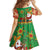 Mexico Kid Short Sleeve Dress Feliz Navidad Aztec Geometric Pattern - Wonder Print Shop