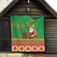 Mexico Quilt Feliz Navidad Aztec Geometric Pattern - Wonder Print Shop