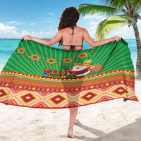 Mexico Sarong Feliz Navidad Aztec Geometric Pattern - Wonder Print Shop