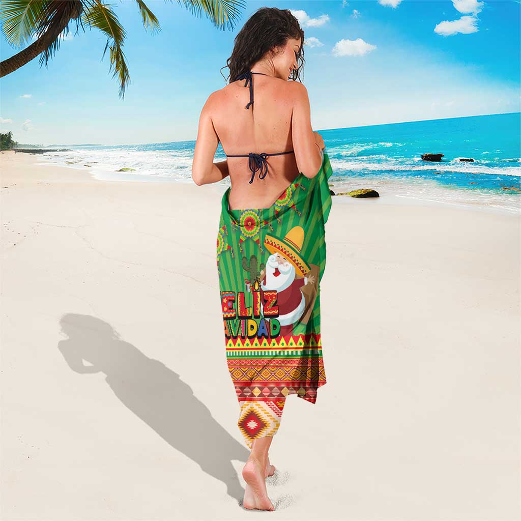 Mexico Sarong Feliz Navidad Aztec Geometric Pattern - Wonder Print Shop