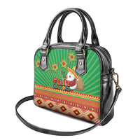 Mexico Shoulder Handbag Feliz Navidad Aztec Geometric Pattern