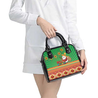 Mexico Shoulder Handbag Feliz Navidad Aztec Geometric Pattern