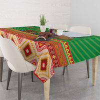 Mexico Tablecloth Feliz Navidad Aztec Geometric Pattern - Wonder Print Shop