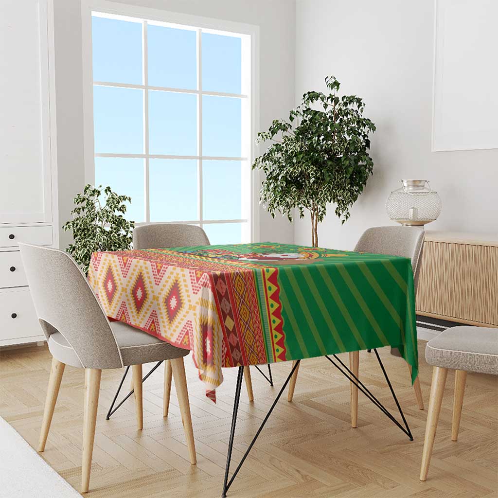 Mexico Tablecloth Feliz Navidad Aztec Geometric Pattern - Wonder Print Shop