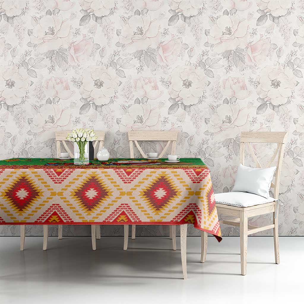 Mexico Tablecloth Feliz Navidad Aztec Geometric Pattern - Wonder Print Shop
