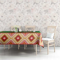 Mexico Tablecloth Feliz Navidad Aztec Geometric Pattern - Wonder Print Shop