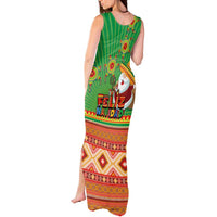Mexico Tank Maxi Dress Feliz Navidad Aztec Geometric Pattern - Wonder Print Shop