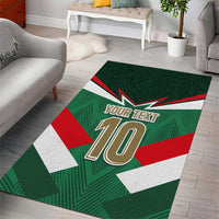 Custom Mexico Football Area Rug El Tricolor 2024 - Wonder Print Shop