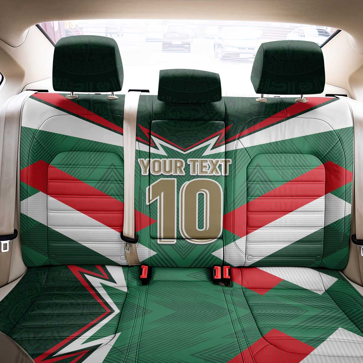 Custom Mexico Football Back Car Seat Cover El Tricolor 2024 - Wonder Print Shop