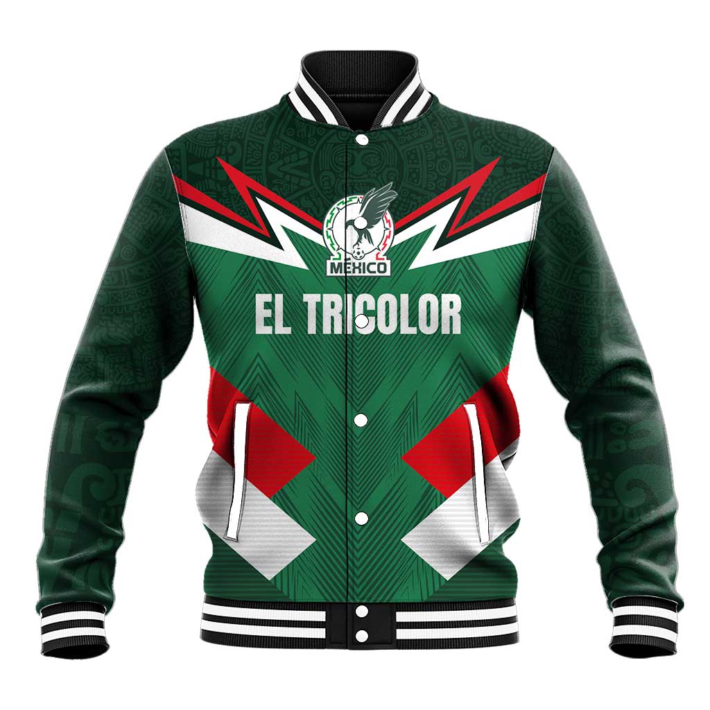 Custom Mexico Football Baseball Jacket El Tricolor 2024 - Wonder Print Shop