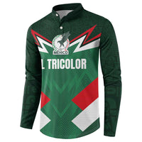Custom Mexico Football Button Sweatshirt El Tricolor 2024 - Wonder Print Shop