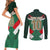 Custom Mexico Football Couples Matching Short Sleeve Bodycon Dress and Long Sleeve Button Shirt El Tricolor 2024 - Wonder Print Shop