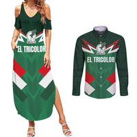 Custom Mexico Football Couples Matching Summer Maxi Dress and Long Sleeve Button Shirt El Tricolor 2024 - Wonder Print Shop