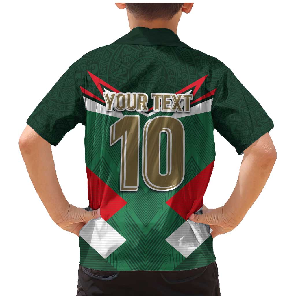 Custom Mexico Football Family Matching Mermaid Dress and Hawaiian Shirt El Tricolor 2024 - Wonder Print Shop
