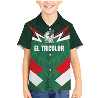 Custom Mexico Football Family Matching Mermaid Dress and Hawaiian Shirt El Tricolor 2024 - Wonder Print Shop
