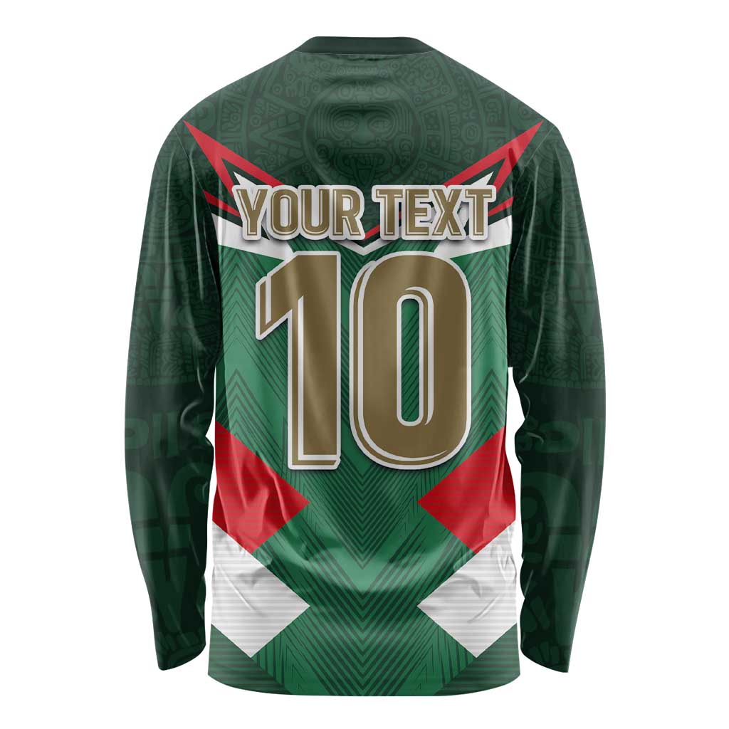 Custom Mexico Football Long Sleeve Shirt El Tricolor 2024 - Wonder Print Shop