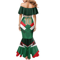 Custom Mexico Football Mermaid Dress El Tricolor 2024 - Wonder Print Shop