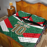 Custom Mexico Football Quilt Bed Set El Tricolor 2024 - Wonder Print Shop