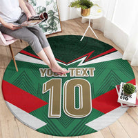 Custom Mexico Football Round Carpet El Tricolor 2024