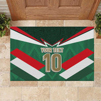 Custom Mexico Football Rubber Doormat El Tricolor 2024 - Wonder Print Shop