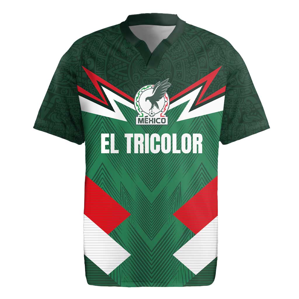 Custom Mexico Football Rugby Jersey El Tricolor 2024 - Wonder Print Shop