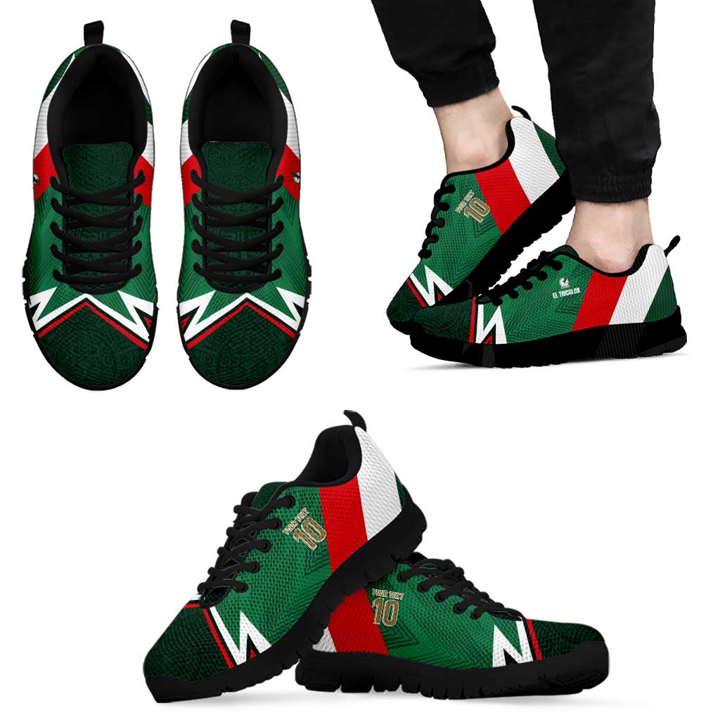 Custom Mexico Football Sneakers El Tricolor 2024 - Wonder Print Shop