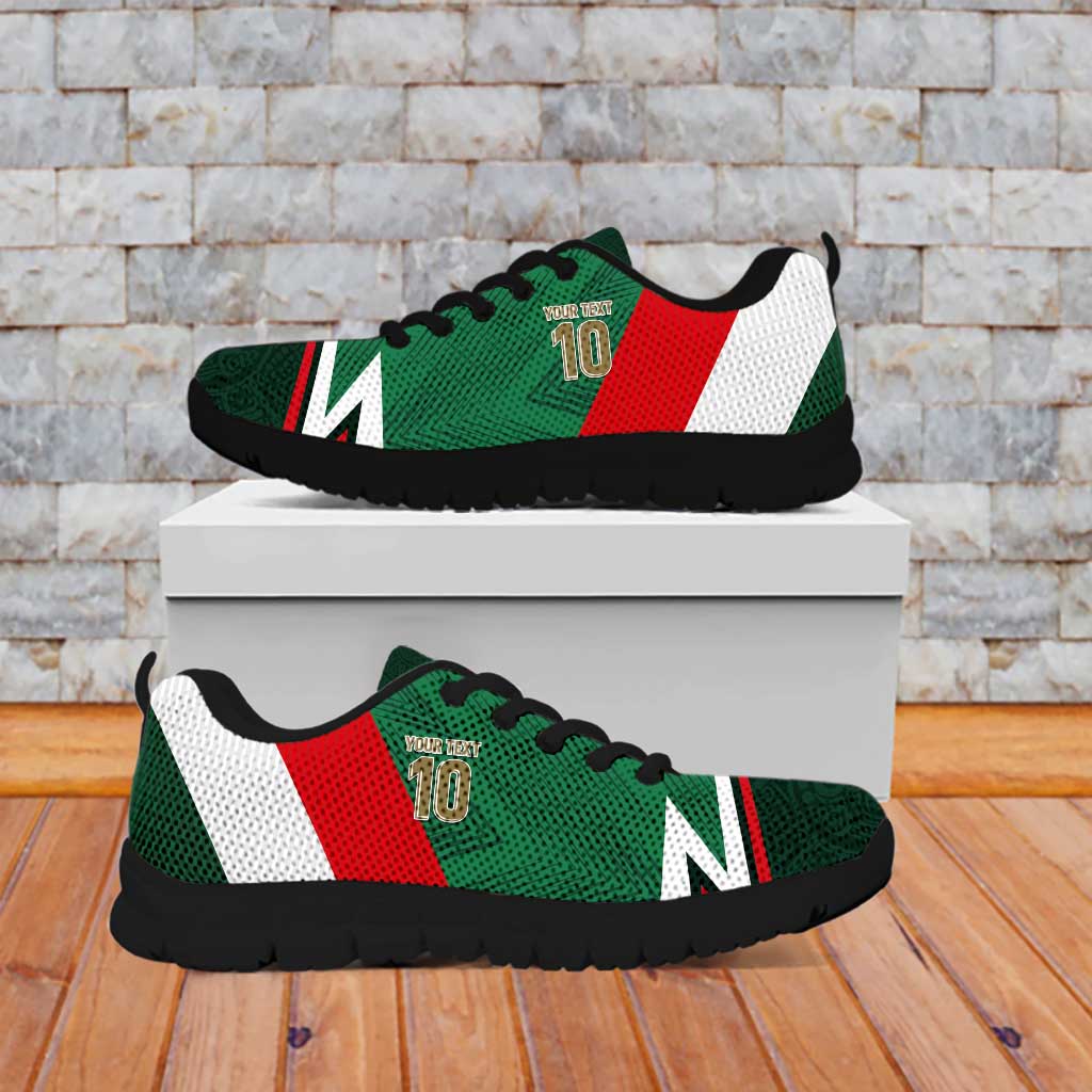 Custom Mexico Football Sneakers El Tricolor 2024 - Wonder Print Shop