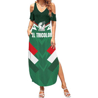 Custom Mexico Football Summer Maxi Dress El Tricolor 2024 - Wonder Print Shop