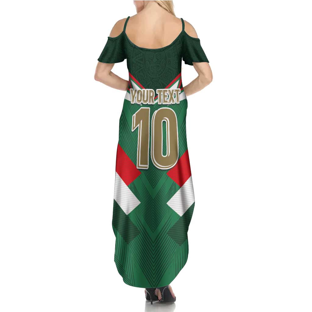 Custom Mexico Football Summer Maxi Dress El Tricolor 2024 - Wonder Print Shop