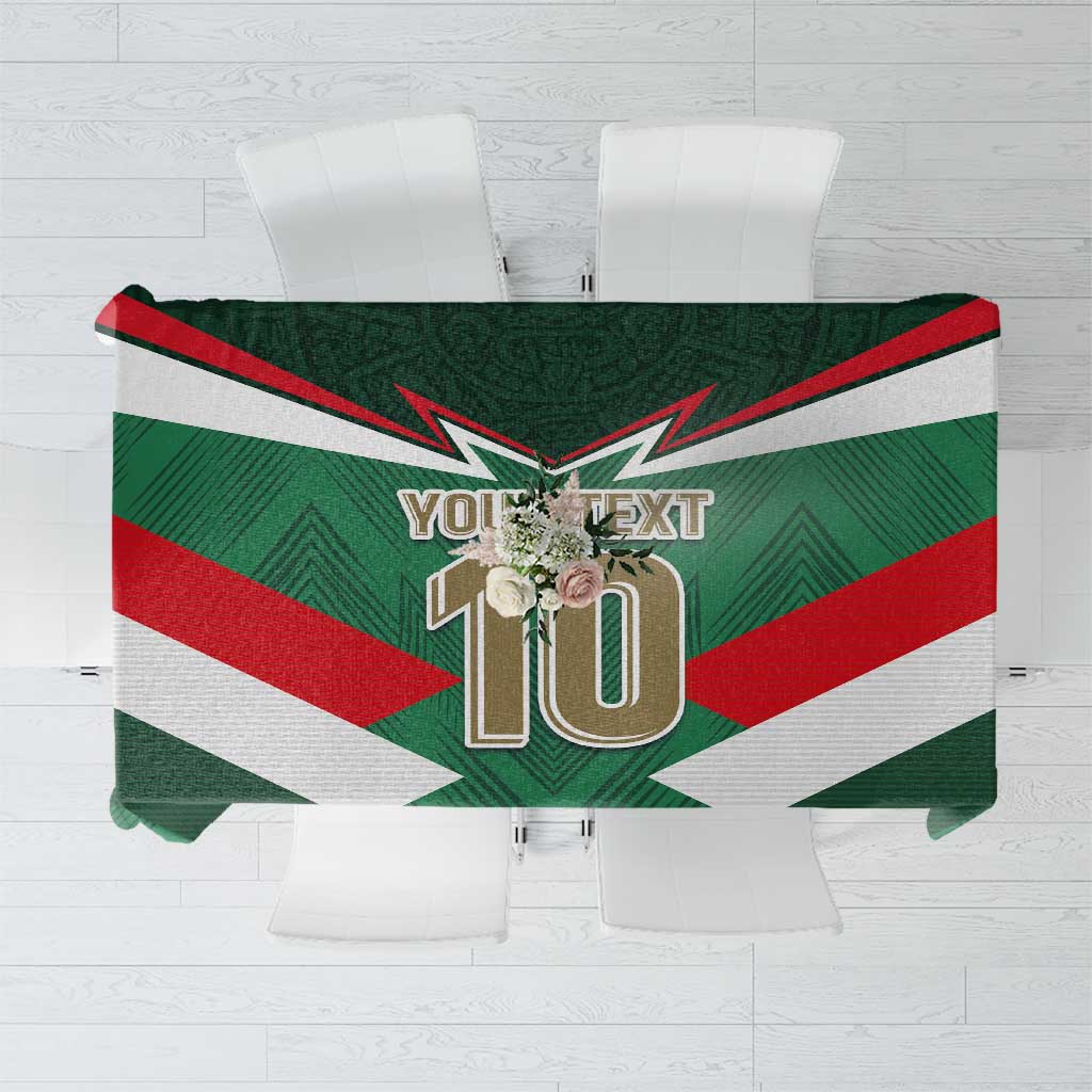 Custom Mexico Football Tablecloth El Tricolor 2024 - Wonder Print Shop