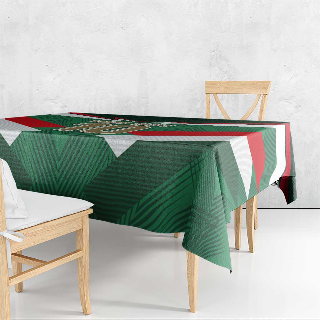 Custom Mexico Football Tablecloth El Tricolor 2024 - Wonder Print Shop