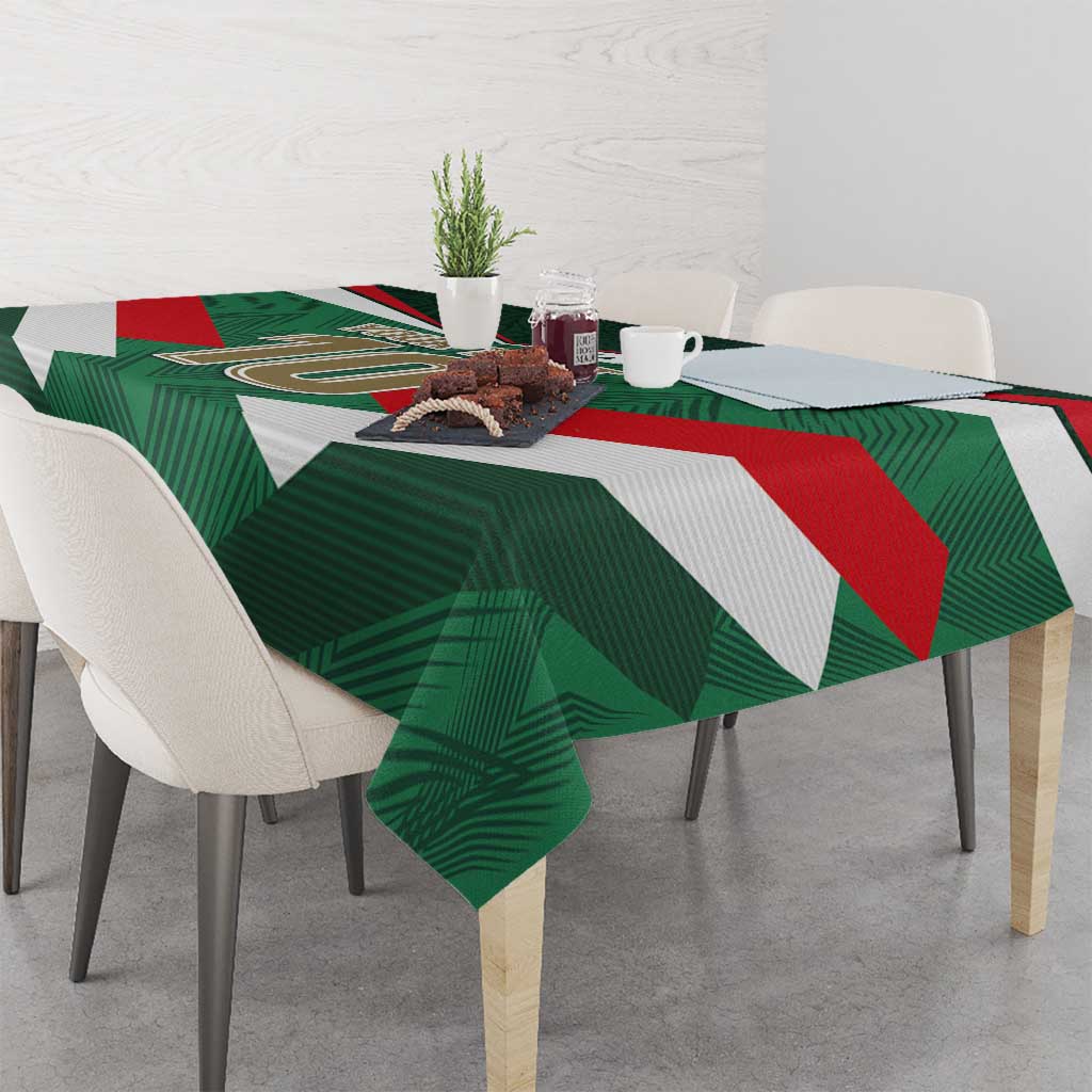 Custom Mexico Football Tablecloth El Tricolor 2024 - Wonder Print Shop