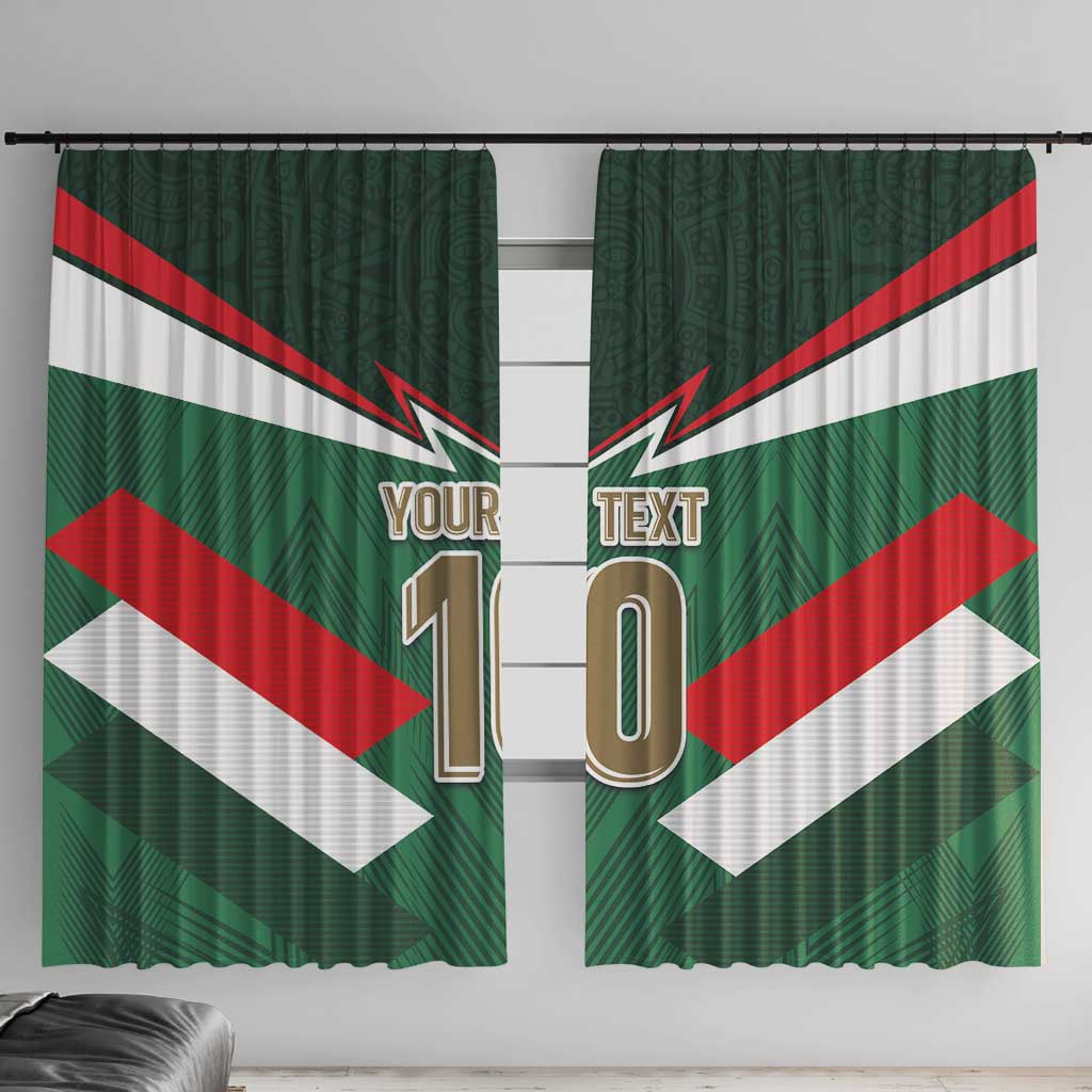 Custom Mexico Football Window Curtain El Tricolor 2024 - Wonder Print Shop