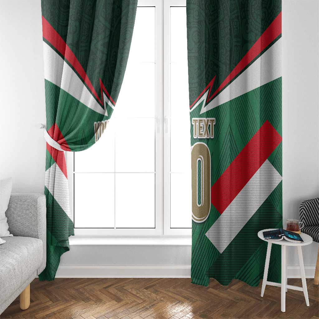 Custom Mexico Football Window Curtain El Tricolor 2024 - Wonder Print Shop