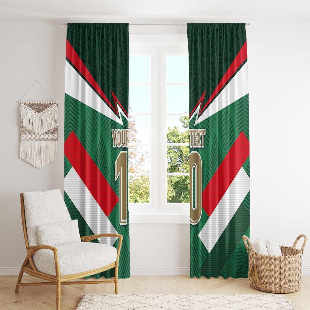 Custom Mexico Football Window Curtain El Tricolor 2024 - Wonder Print Shop