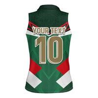 Custom Mexico Football Women Sleeveless Polo Shirt El Tricolor 2024 - Wonder Print Shop