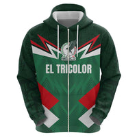 Custom Mexico Football Zip Hoodie El Tricolor 2024 - Wonder Print Shop