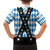 Bavaria Traditional Lederhosen Costume Family Matching Summer Maxi Dress and Hawaiian Shirt Bavaria Emblem - Blue Plaid Pattern with Edelweiss Flowers - Wonder Print Shop