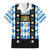Bavaria Traditional Lederhosen Costume Family Matching Summer Maxi Dress and Hawaiian Shirt Bavaria Emblem - Blue Plaid Pattern with Edelweiss Flowers - Wonder Print Shop